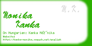 monika kanka business card